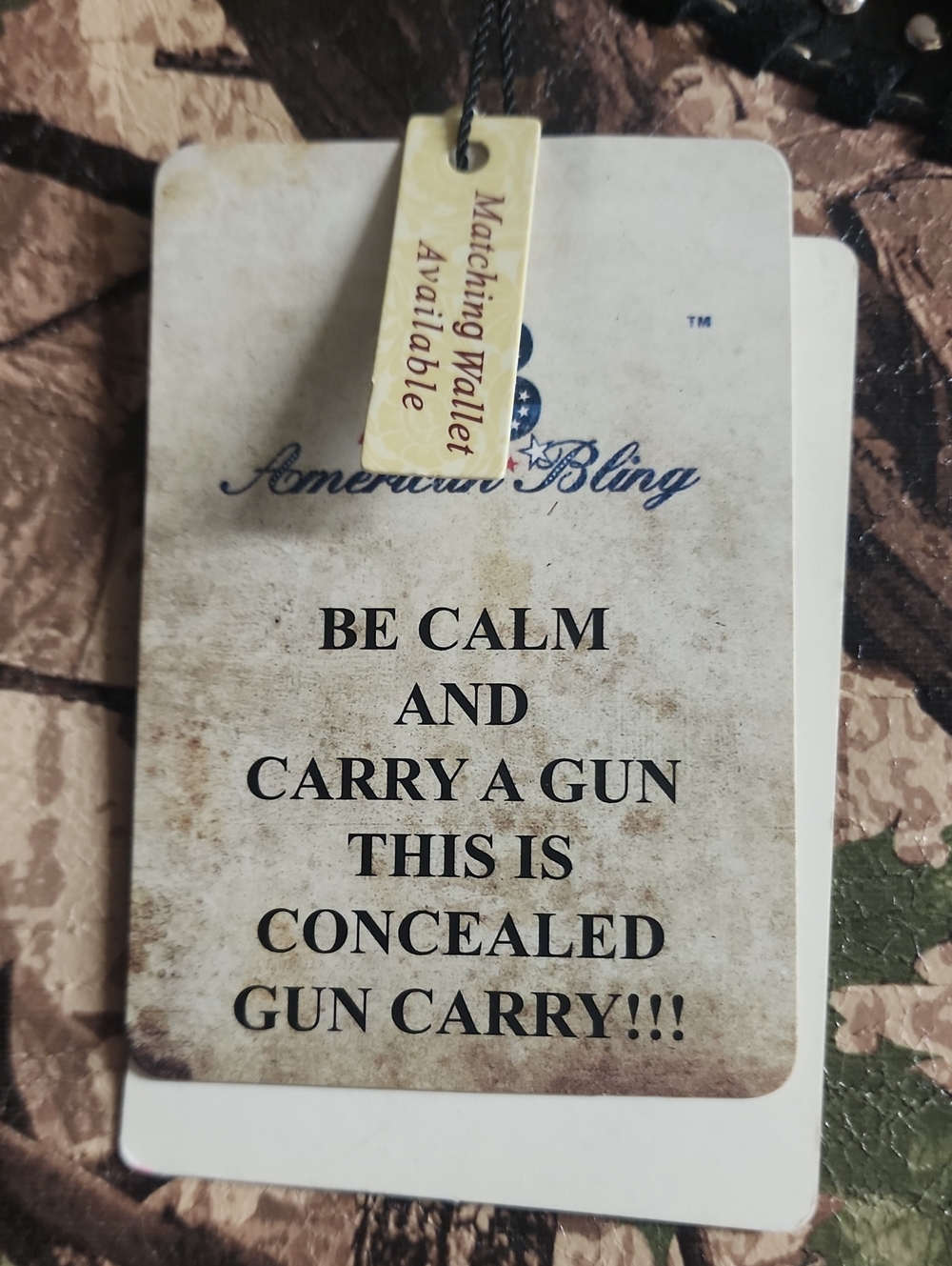Concealed Carry Brown Camouflage Women's Concealed Carry Purse - Picture 7 of 9